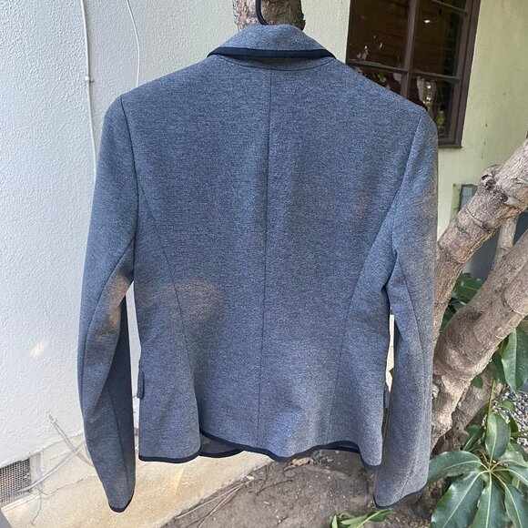 Gap The Academy Blazer Size 2 Dark Gray Fully Lined - Picture 5 of 12